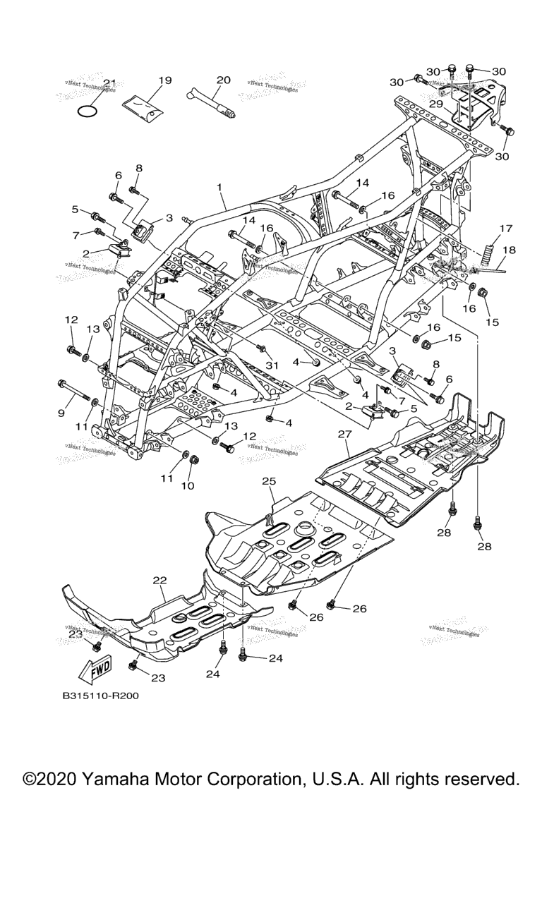 Схема узла Рама