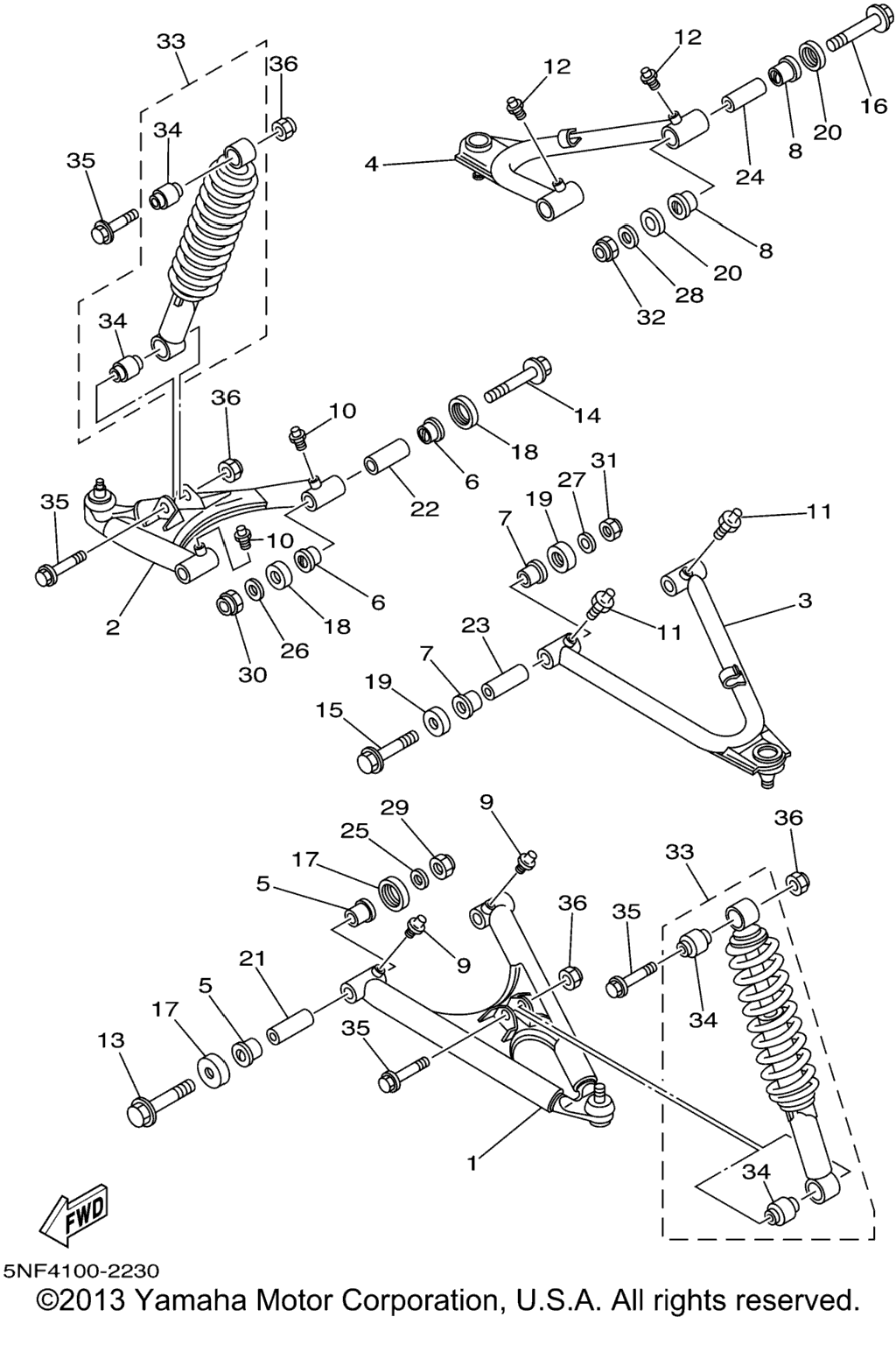 Схема узла Передняяsuspension Wheel