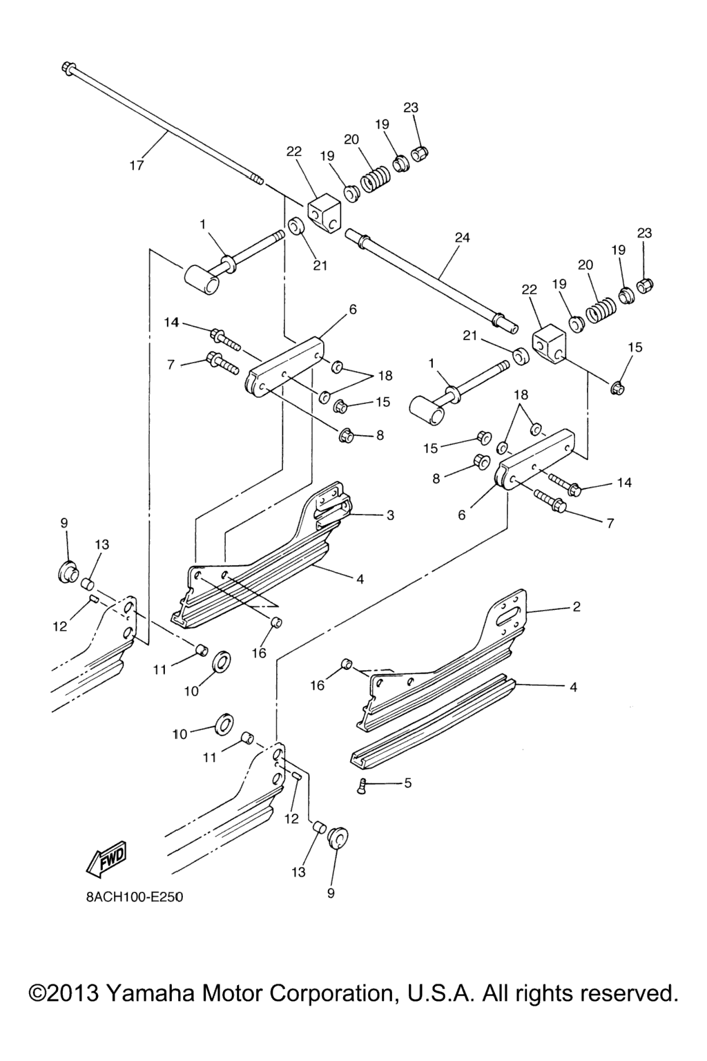 Схема узла Подвеска Гусеничного Трака 3
