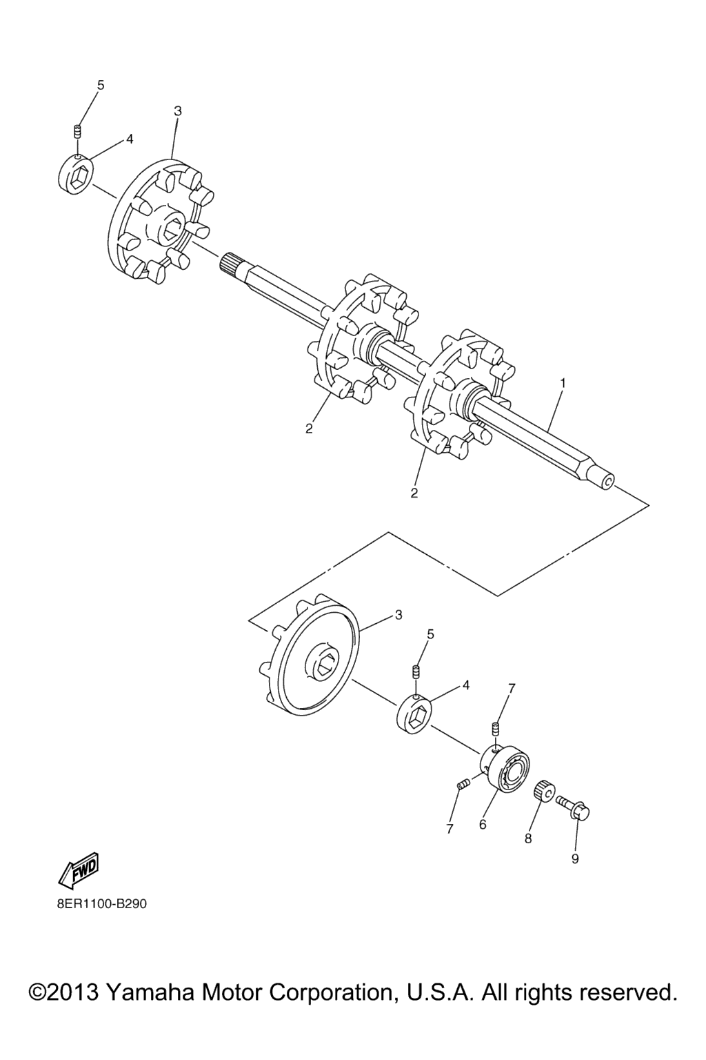 Схема узла Привод Гусеницы 1