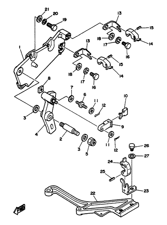 Схема узла Ignition Interruption Unit Для Yamaha V8 - 7.4