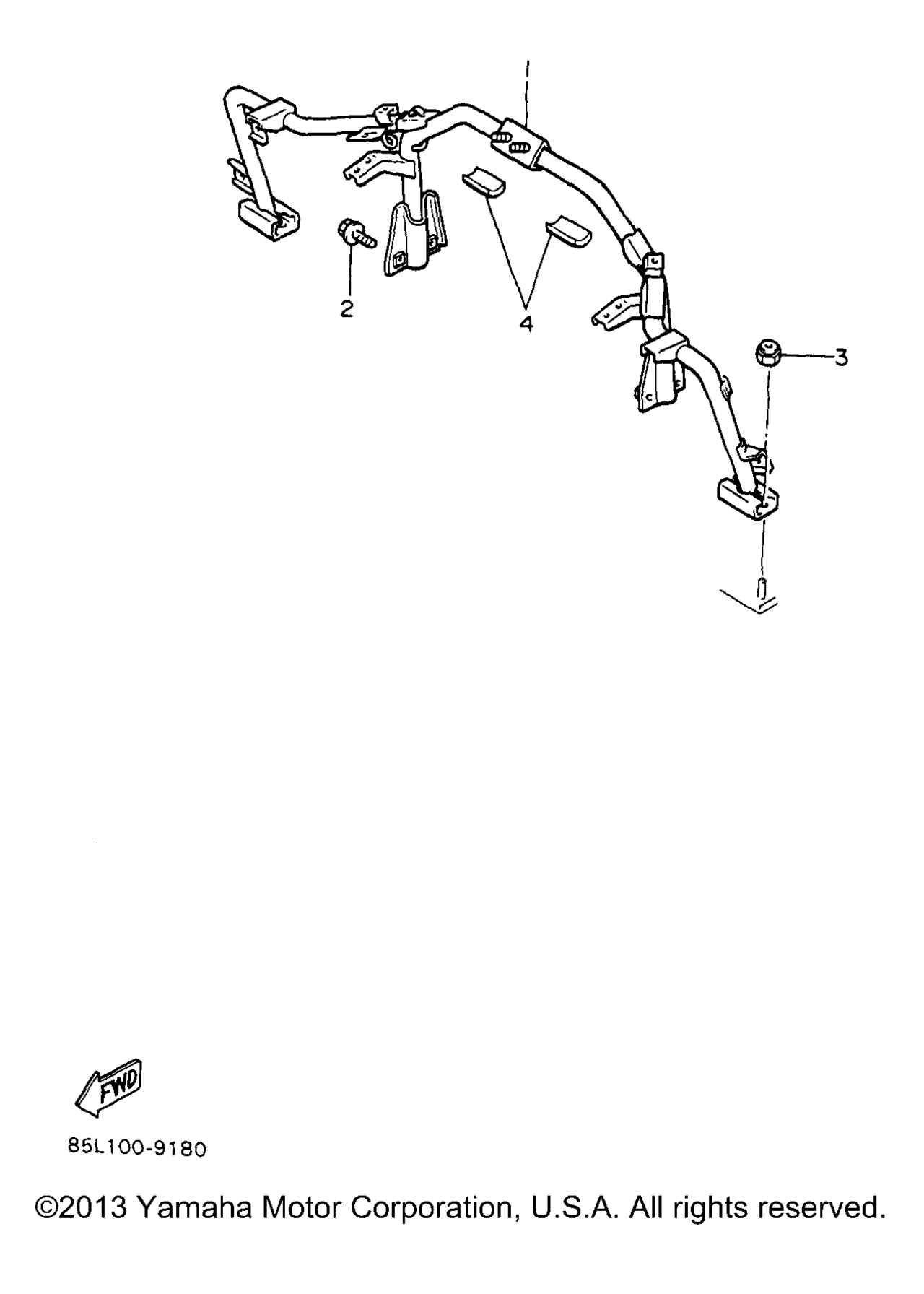 Схема узла Рулевые Ворота