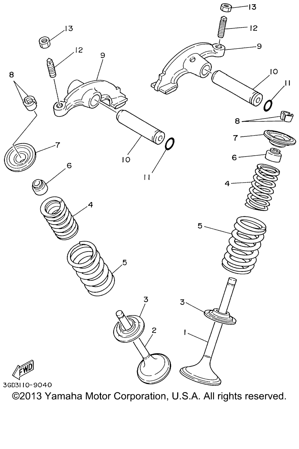 Схема узла Клапаны