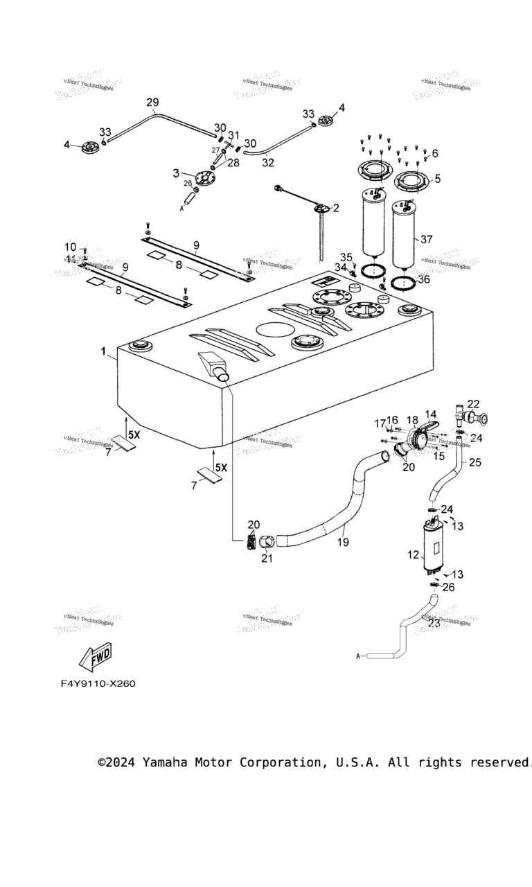 Схема узла Топливные Баки