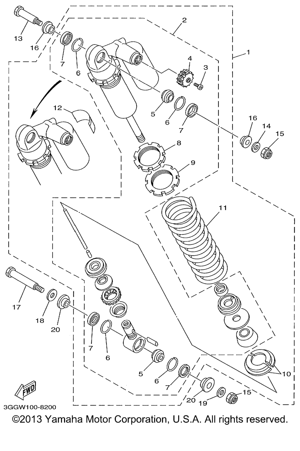 Схема узла Задняя Подвеска