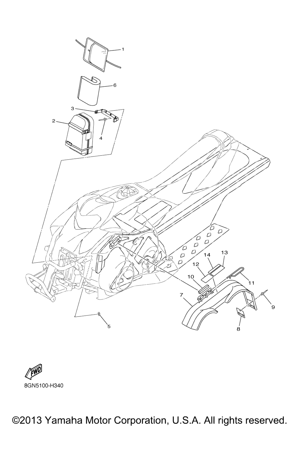 Схема узла Защитный Короб Для Багажа