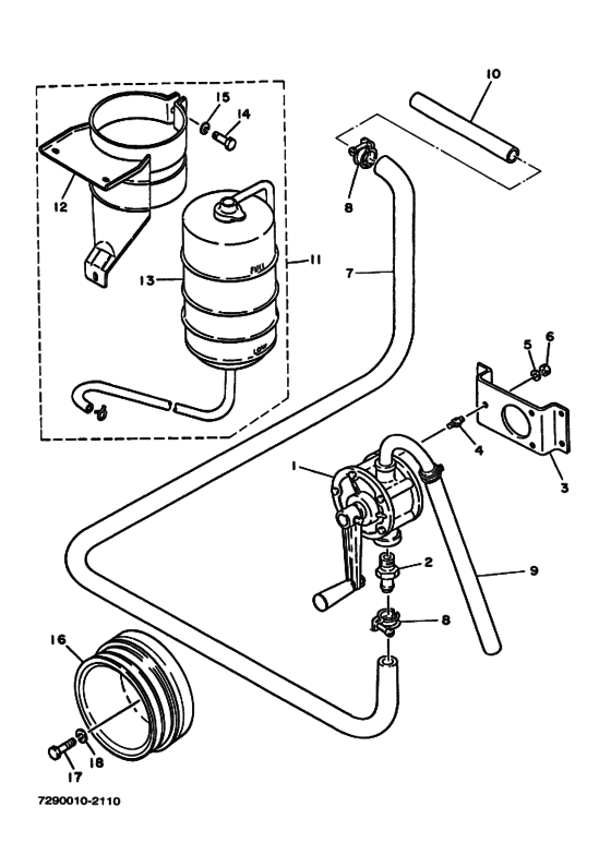 Схема узла Опционная Деталь Для Yamaha D220 Vo. Aq280