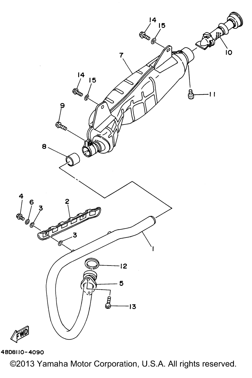 Схема узла Выхлопные Системы