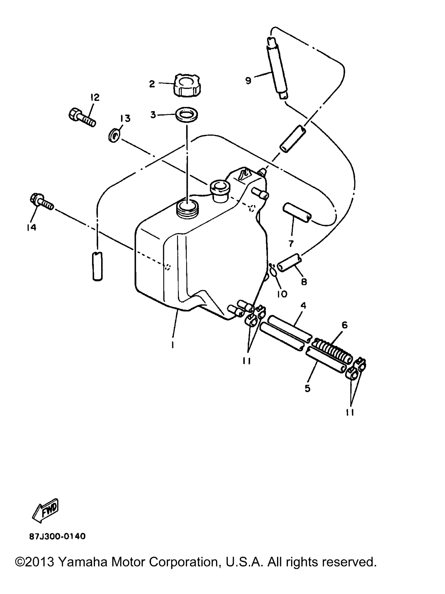 Схема узла Бак Для Масла