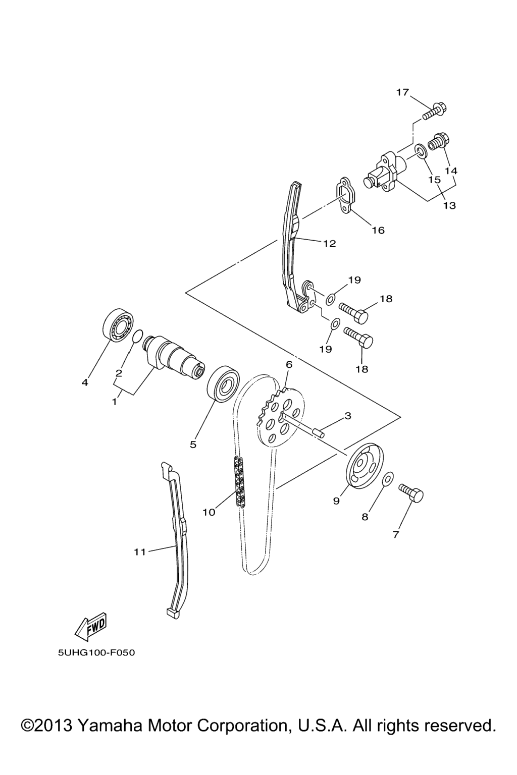 Схема узла Цепь Распределительного Вала