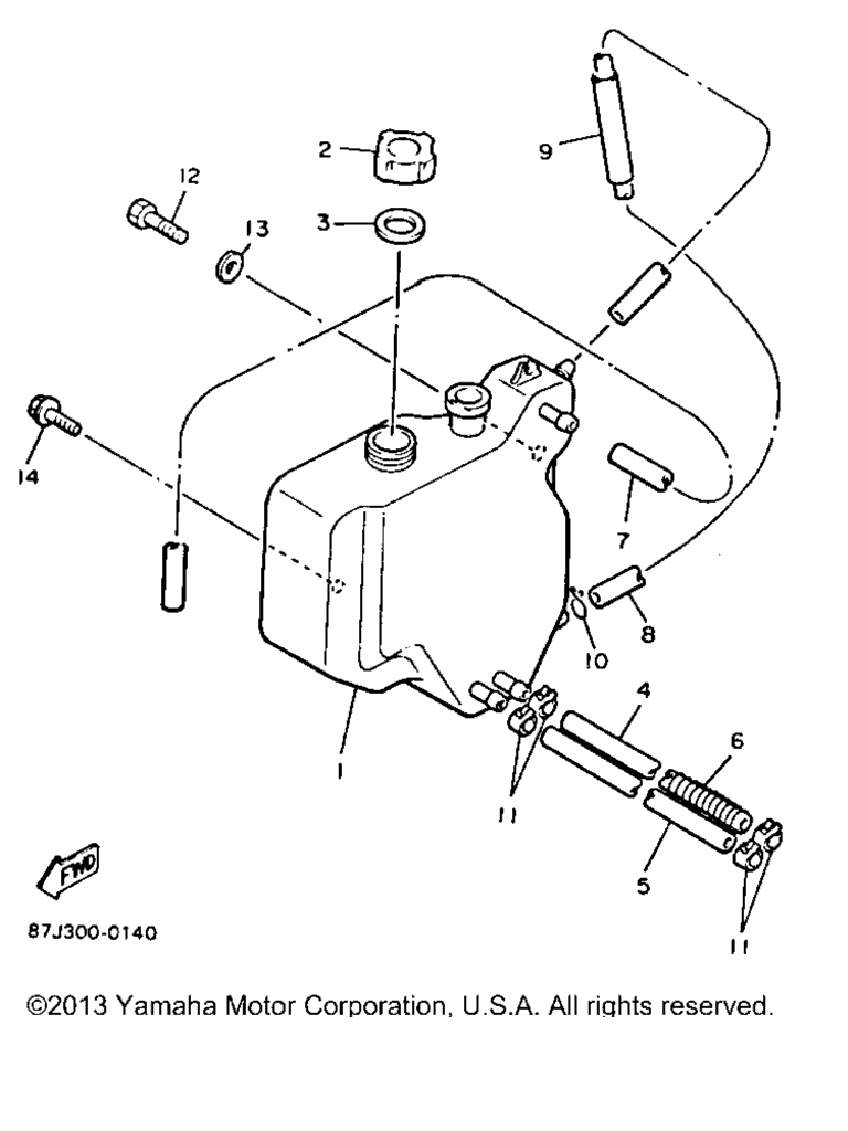 Схема узла Бак Для Масла