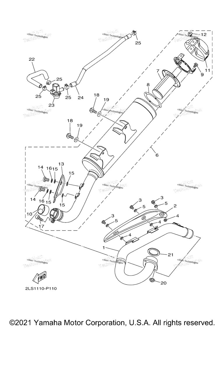 Схема узла Выхлопные Системы