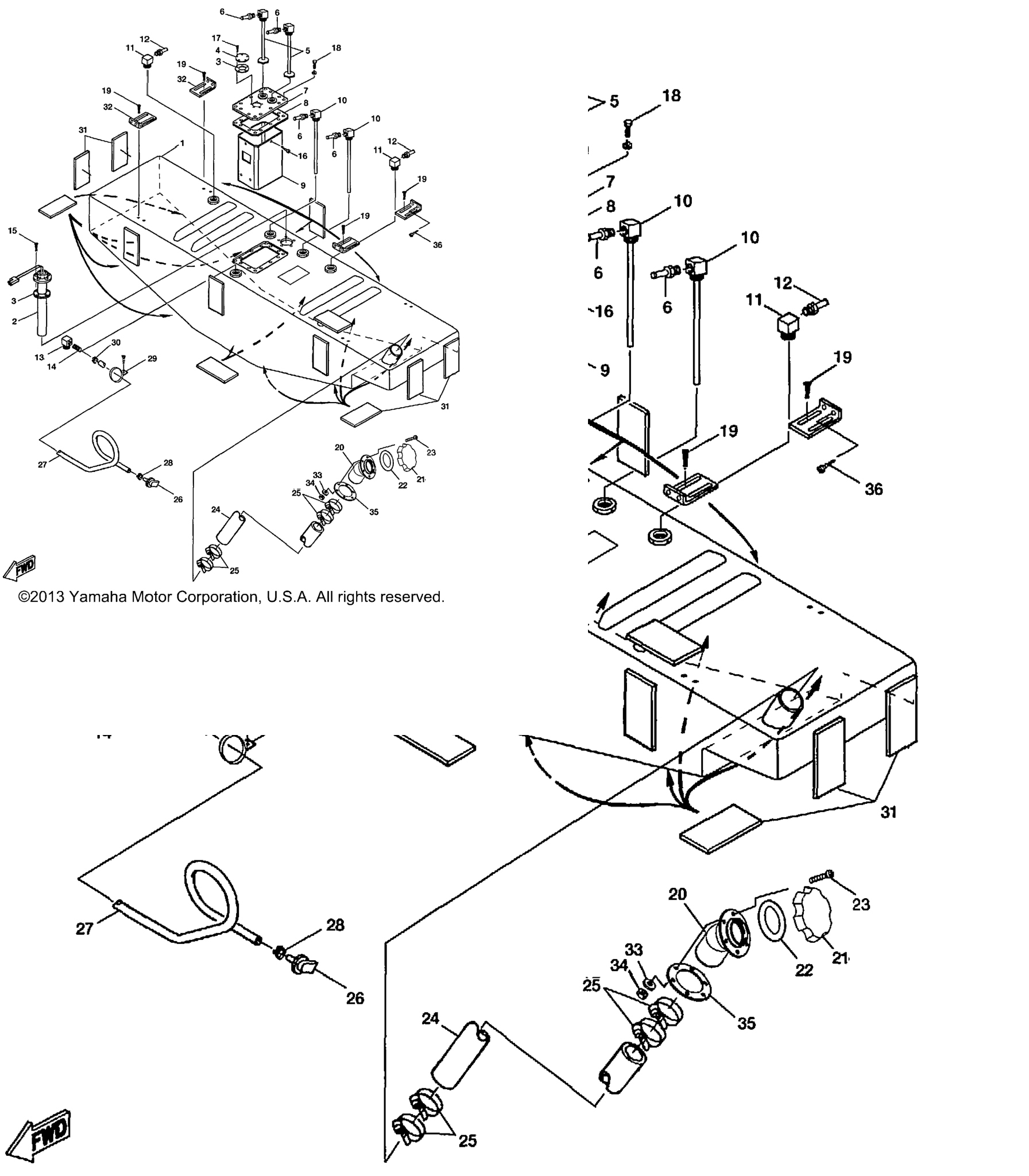 Схема узла Топливные Баки