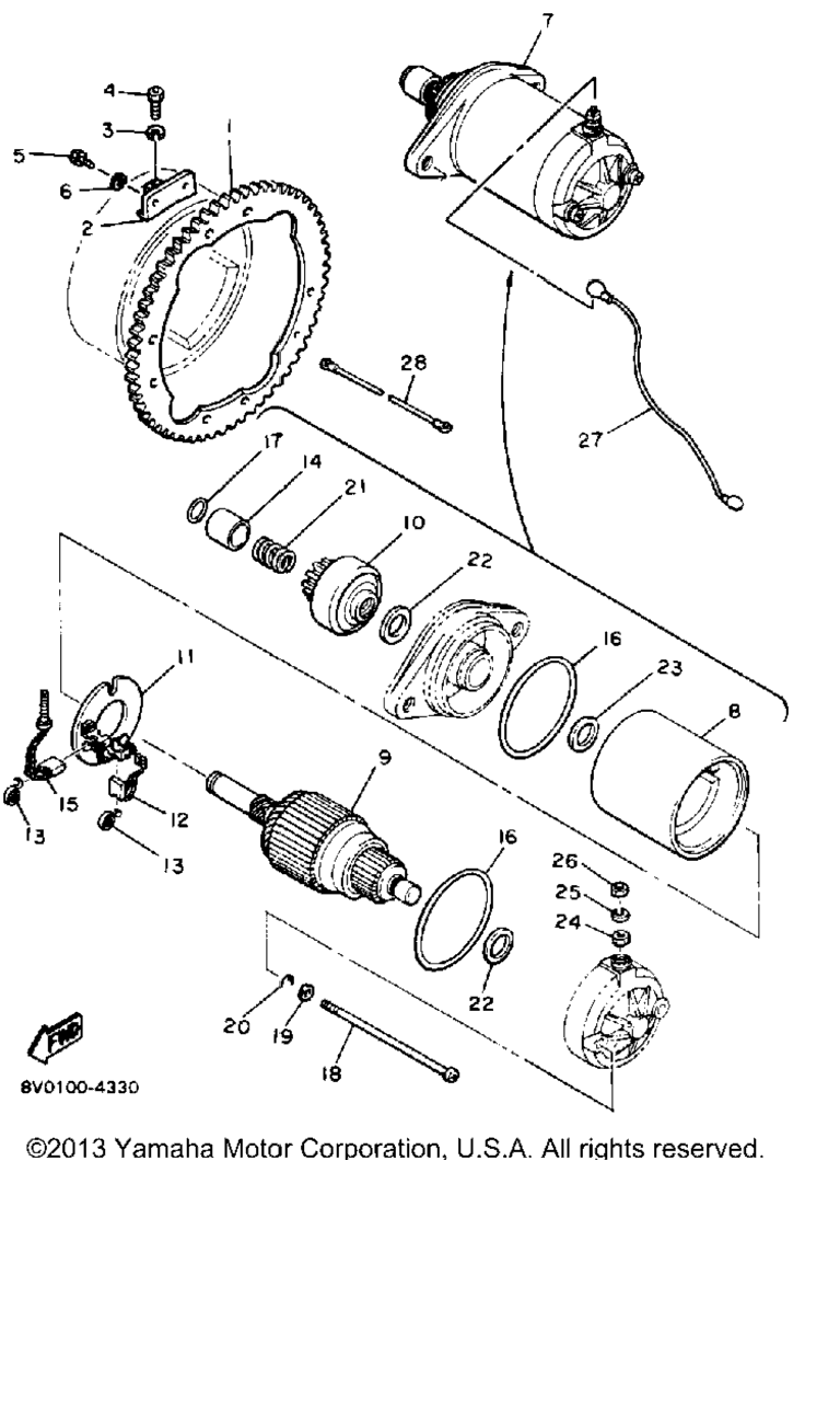 Схема узла Стартер