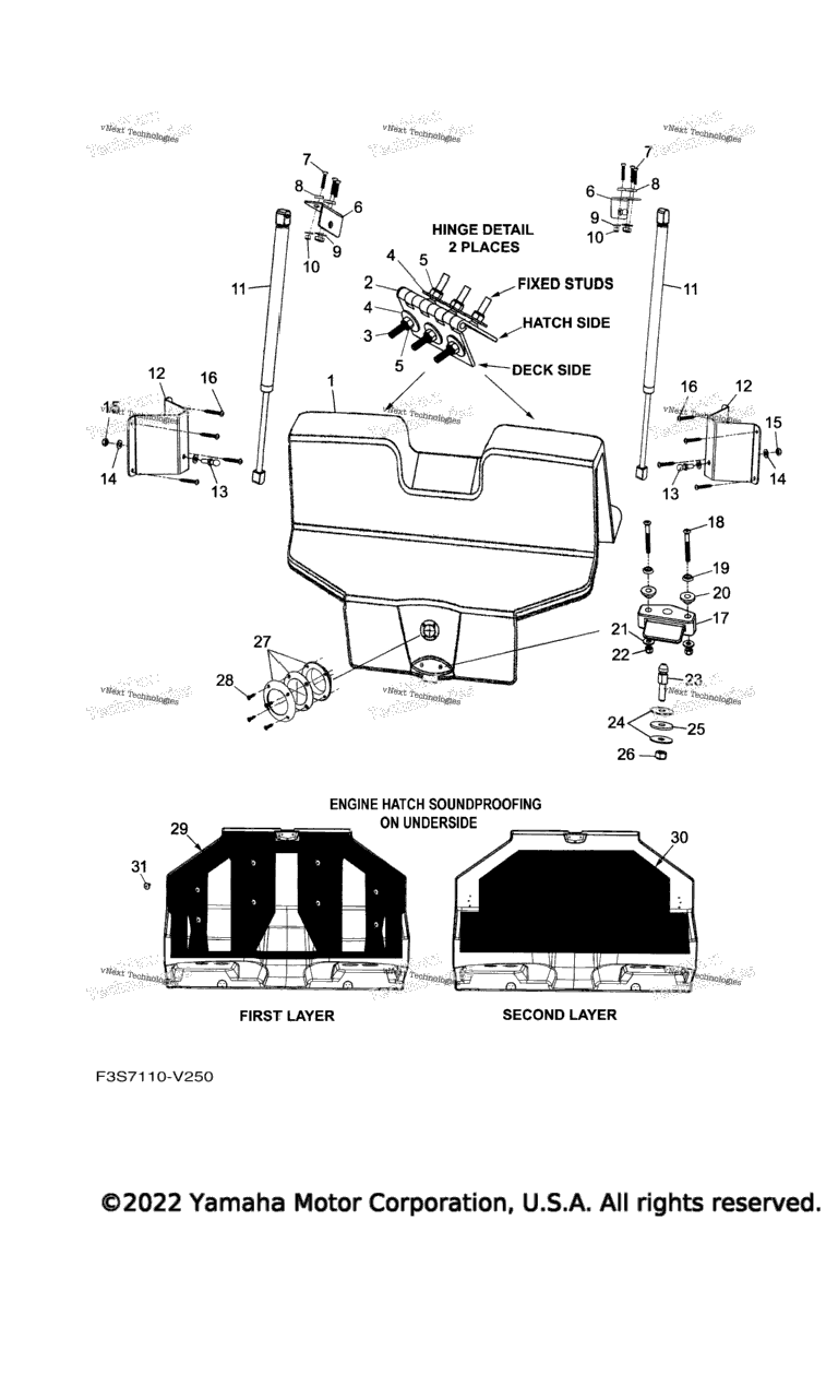 Схема узла Люк Палубы 2