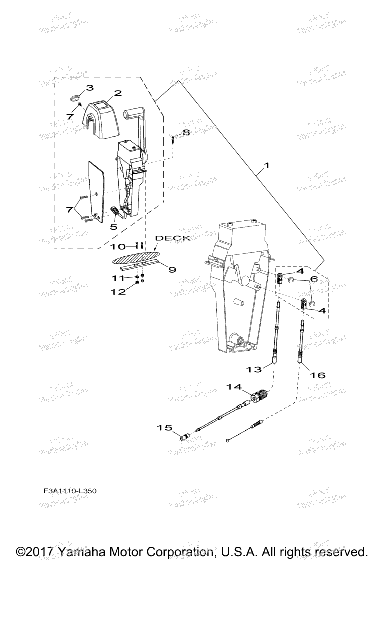 Схема узла Управляющий Трос
