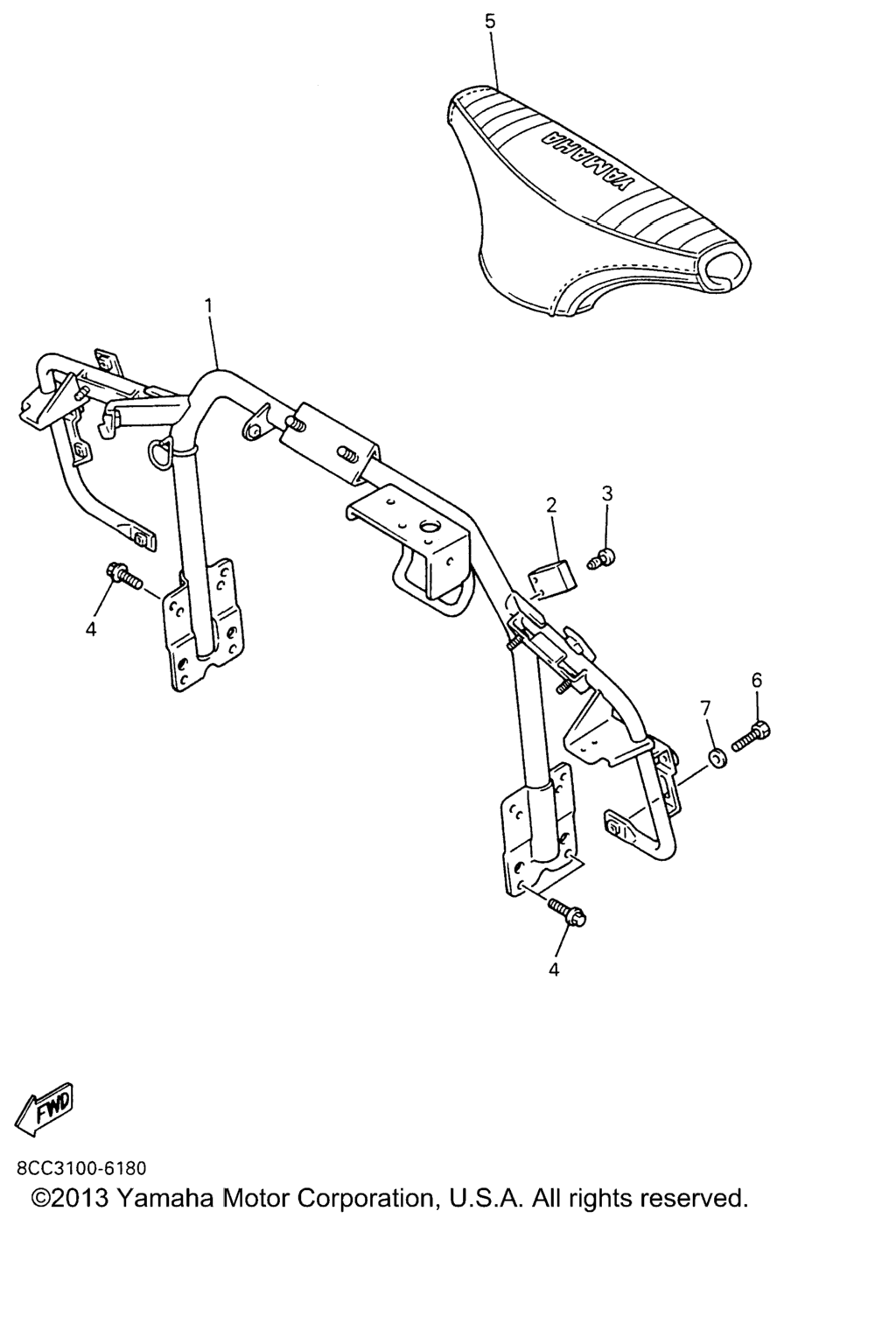 Схема узла Рулевые Ворота