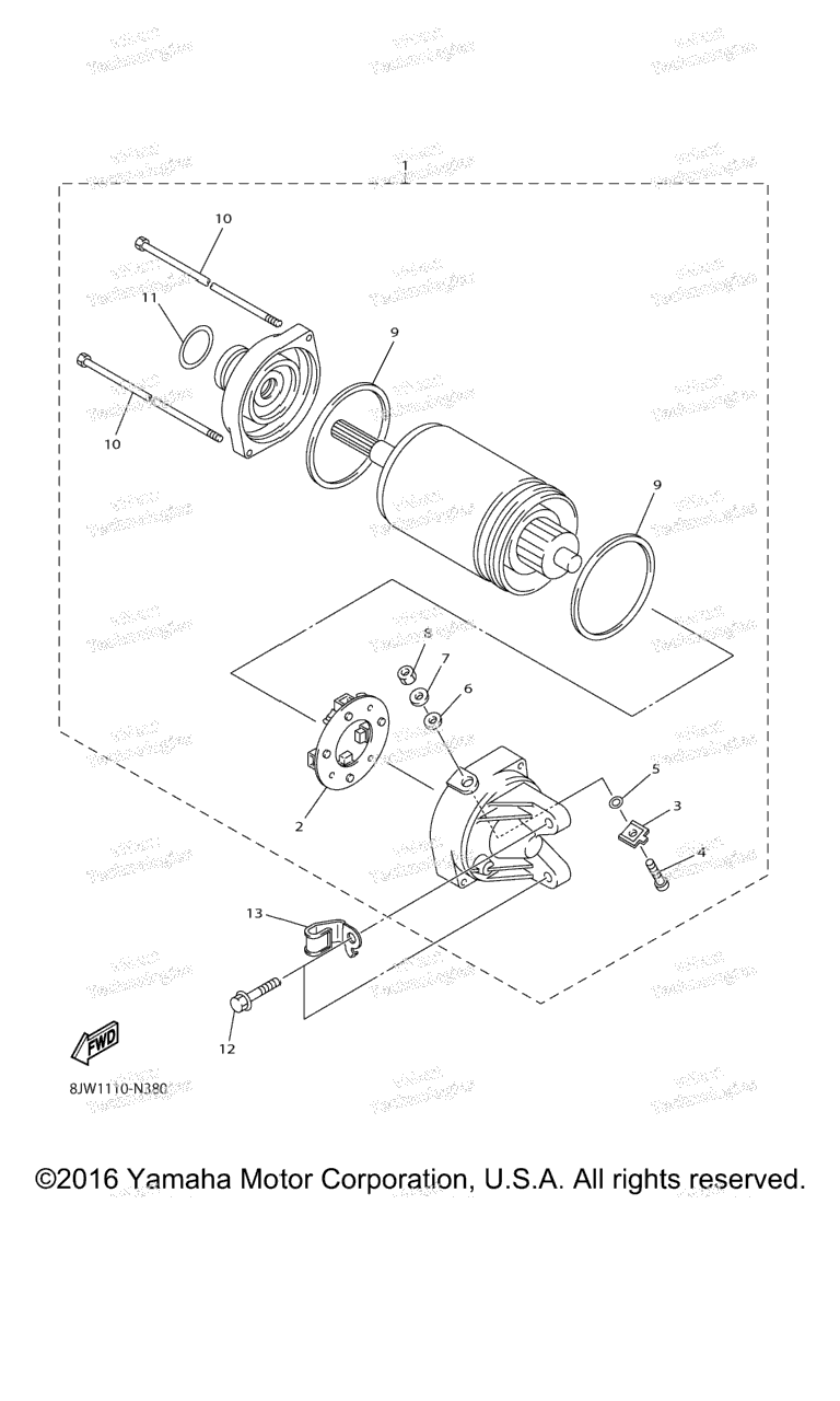 Схема узла Стартер