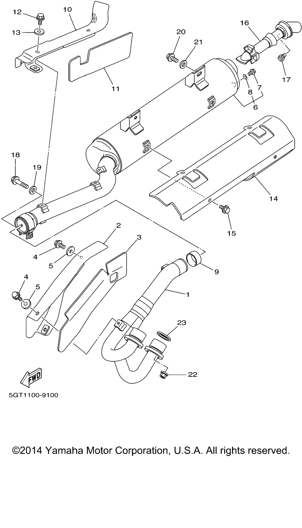 Схема узла Выхлопные Системы