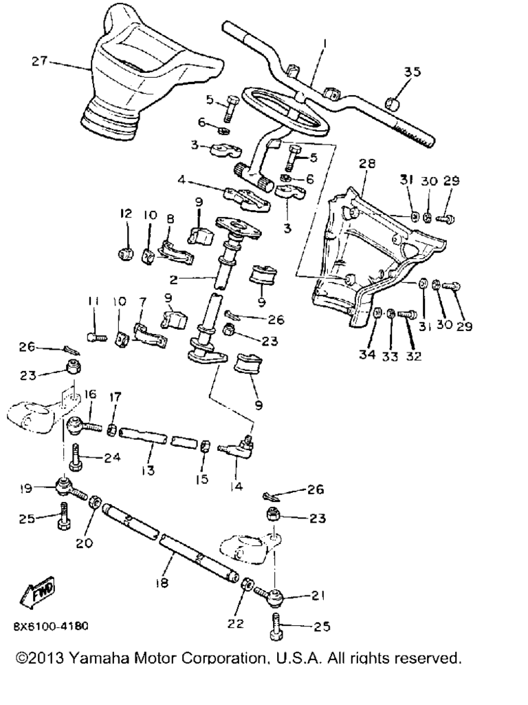 Схема узла Рулевая Система