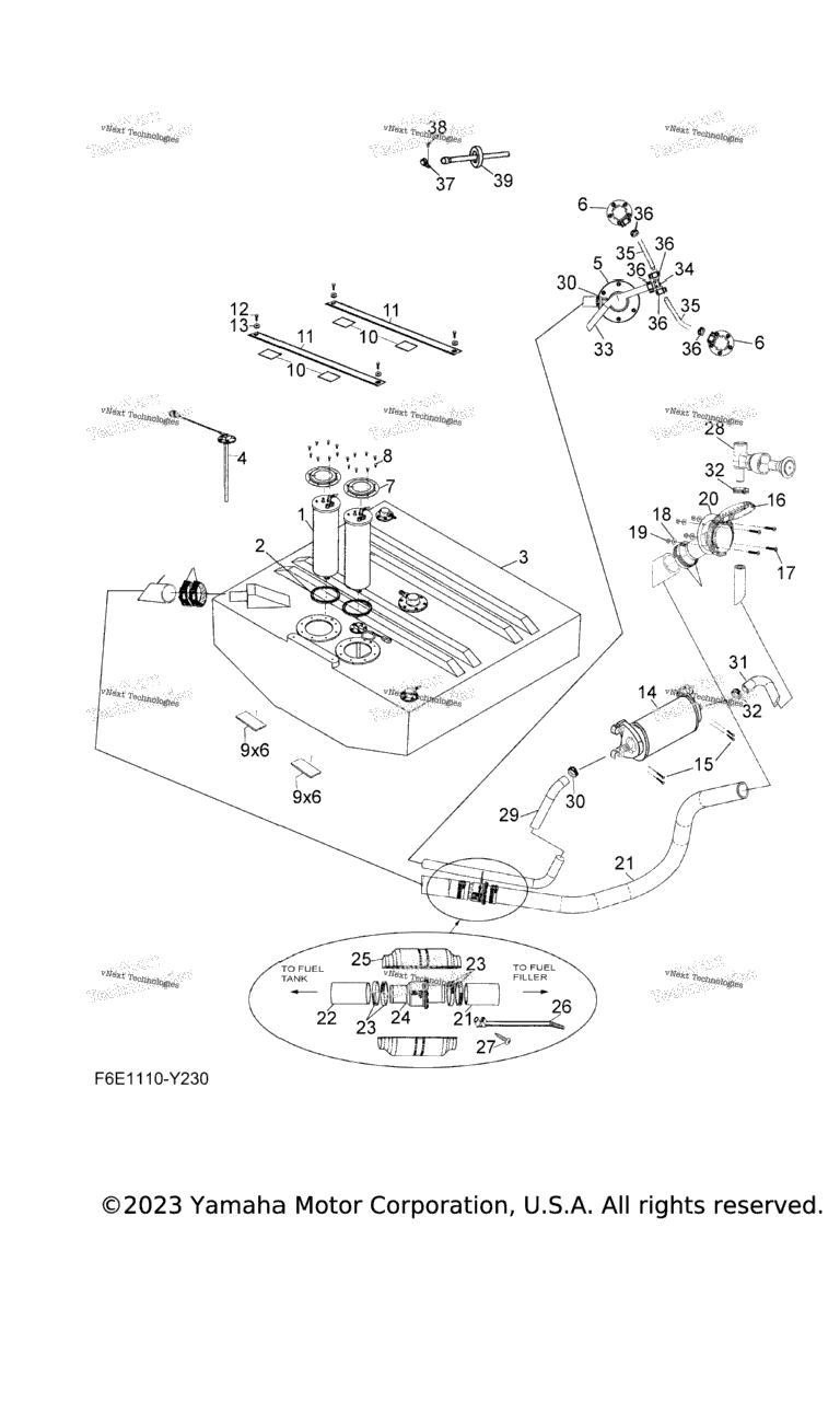 Схема узла Топливные Баки