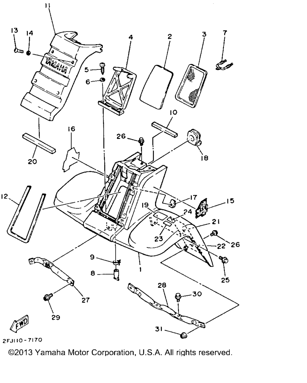 Схема узла Передний Крыло