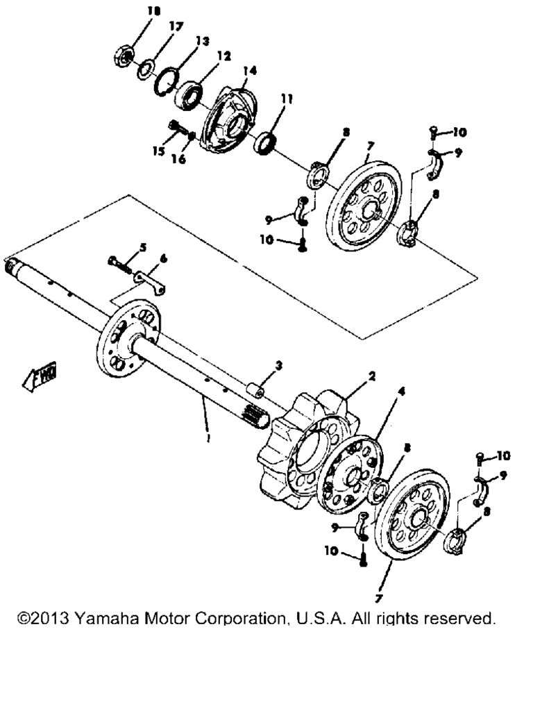 Схема узла Передний Мост