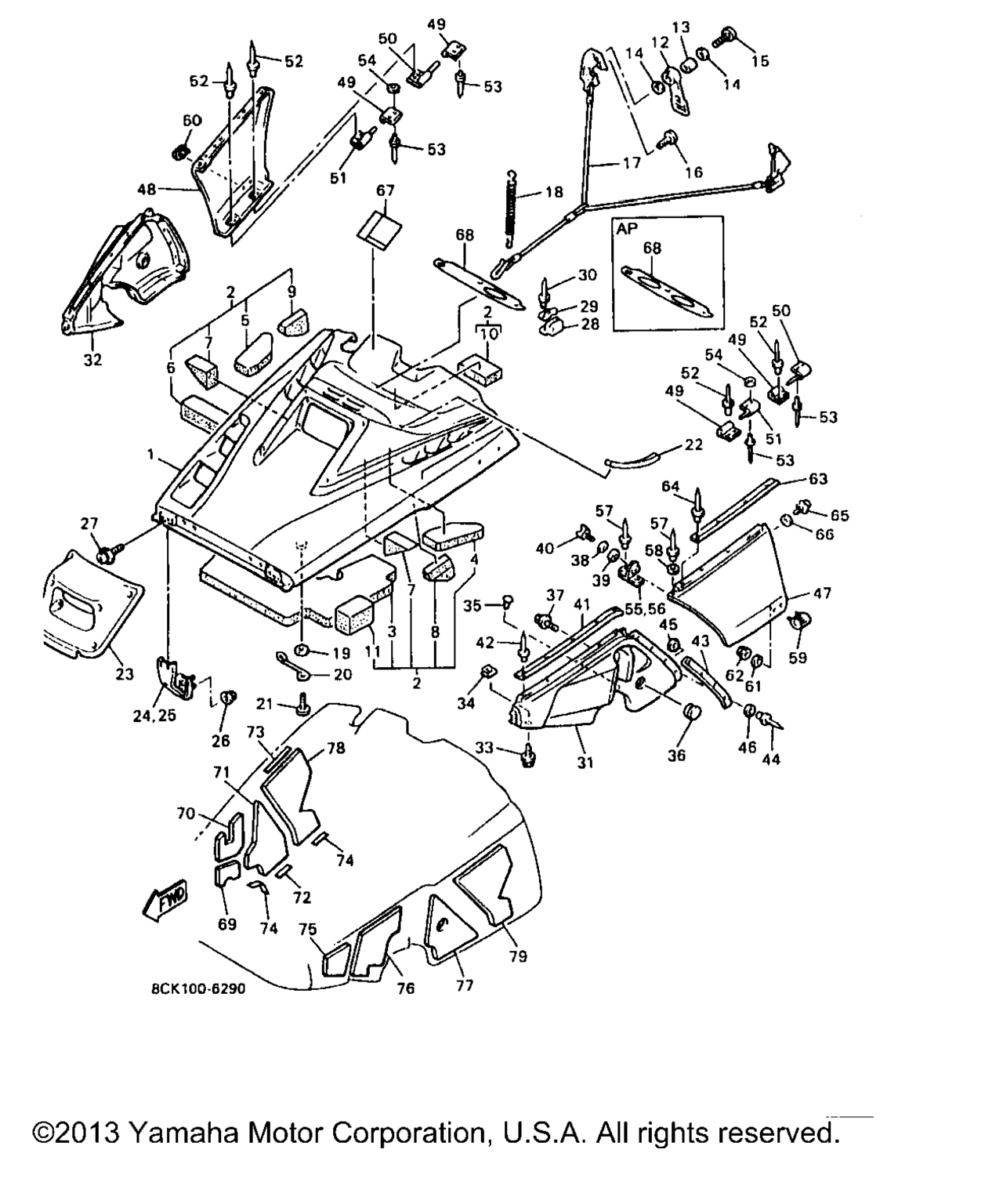 Схема узла Кожух