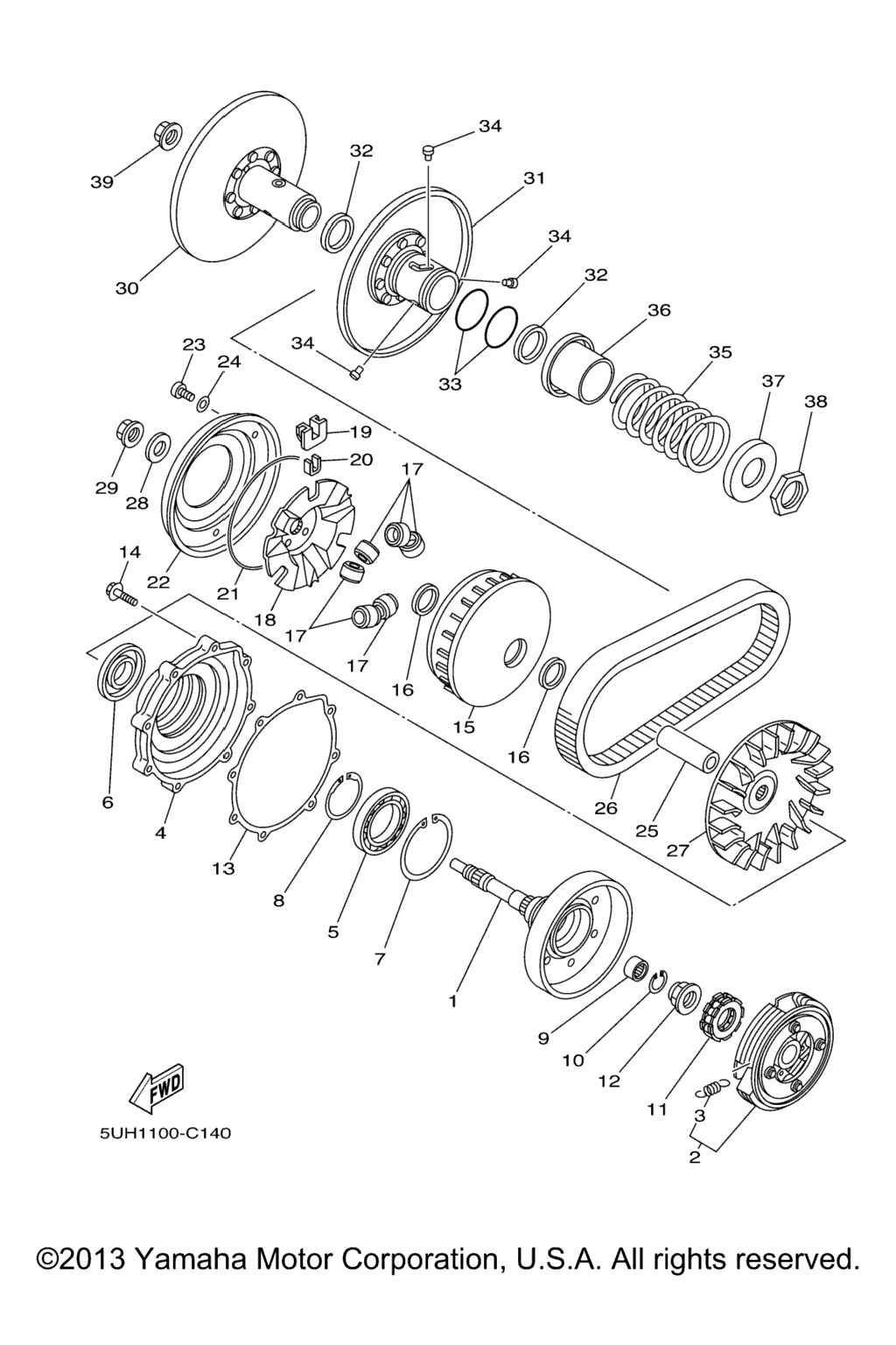 Схема узла Сцепление
