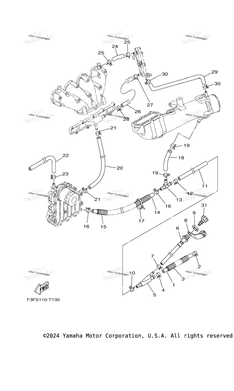 Схема узла Выпускные Системы 2