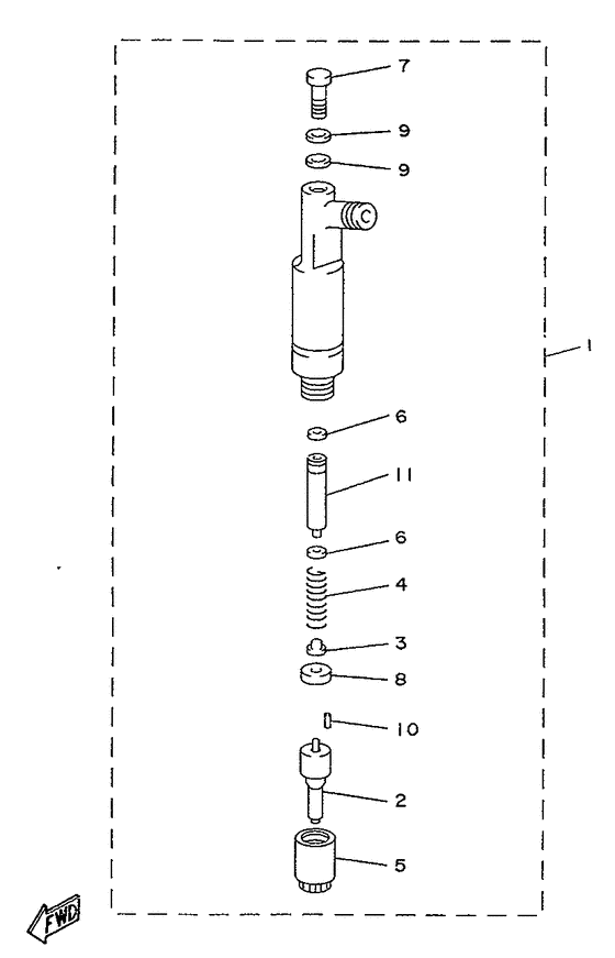 Схема узла Nozzle Holder Assy Для Yamaha Me420Sti