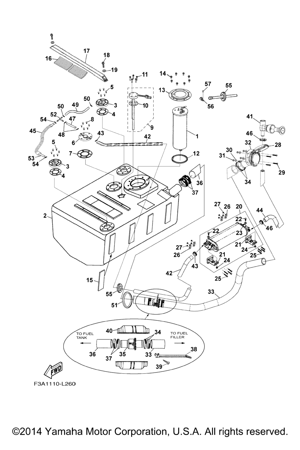 Схема узла Топливные Баки