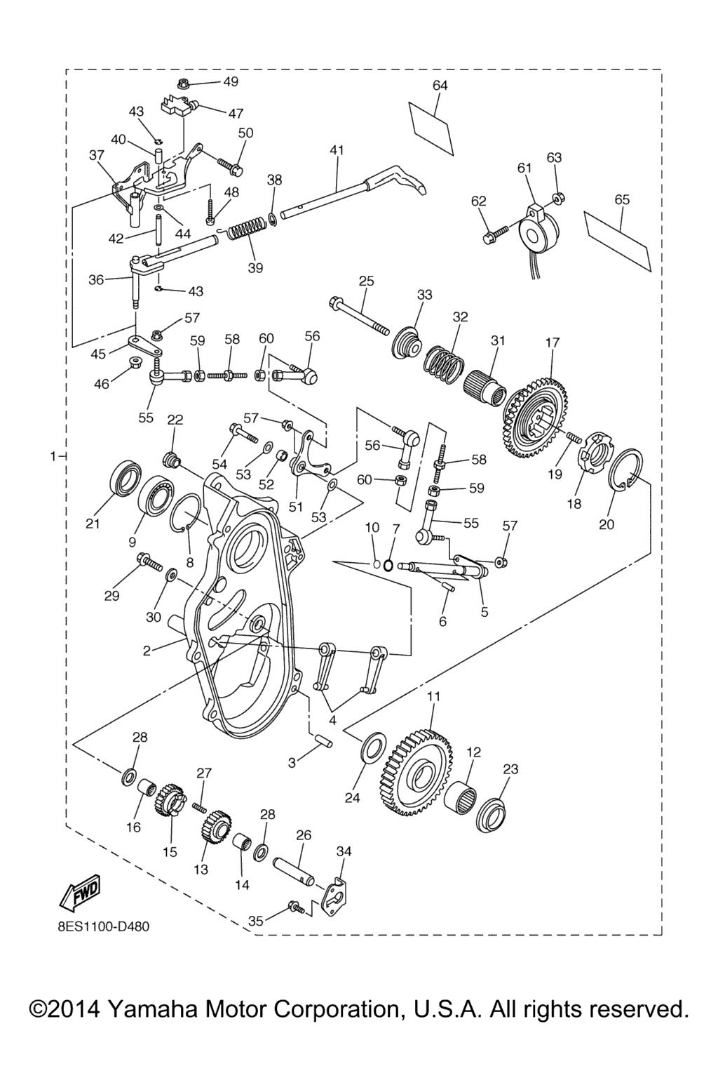 Схема узла Комплект Альтернативного Редуктора Заднего Хода