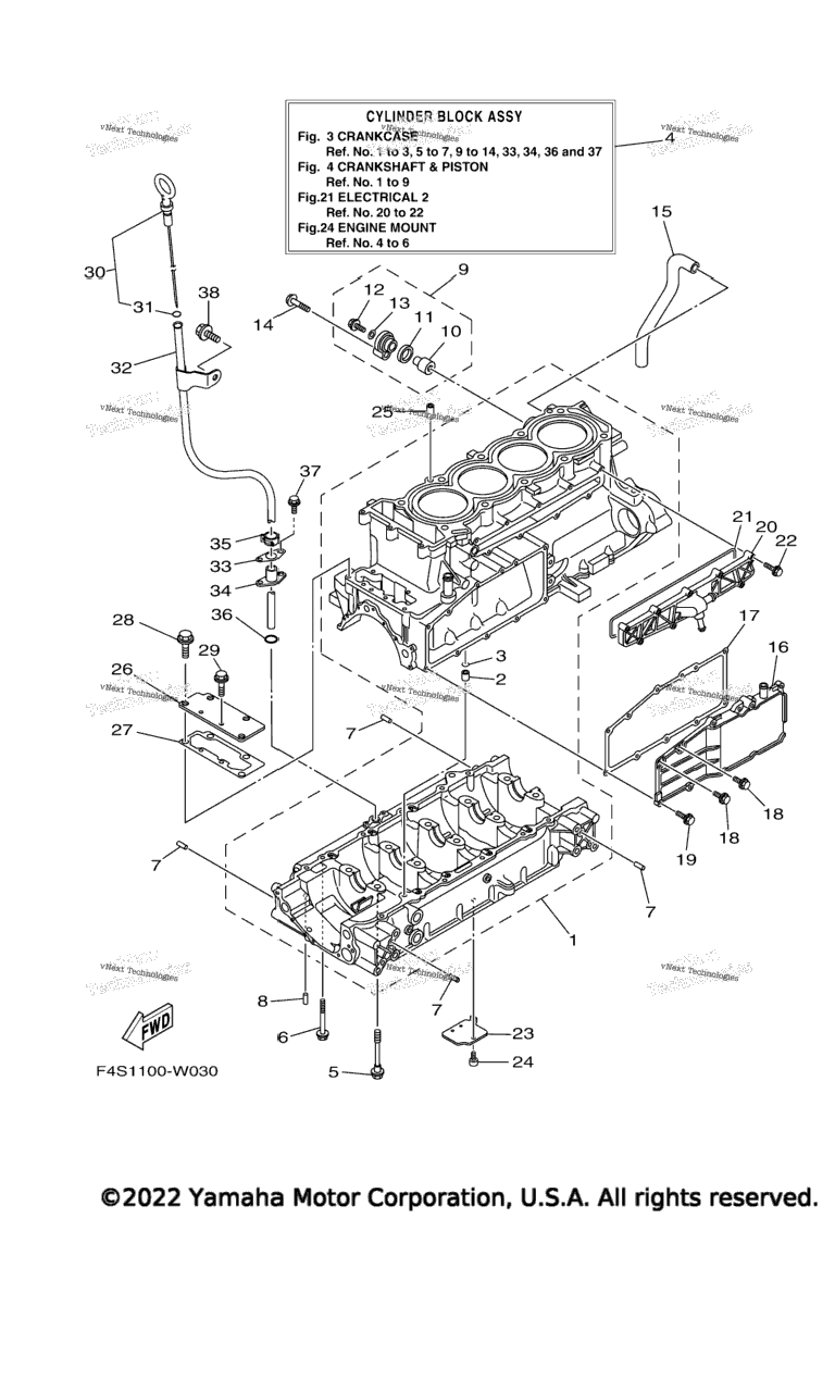 Схема узла Корпус Двигателя