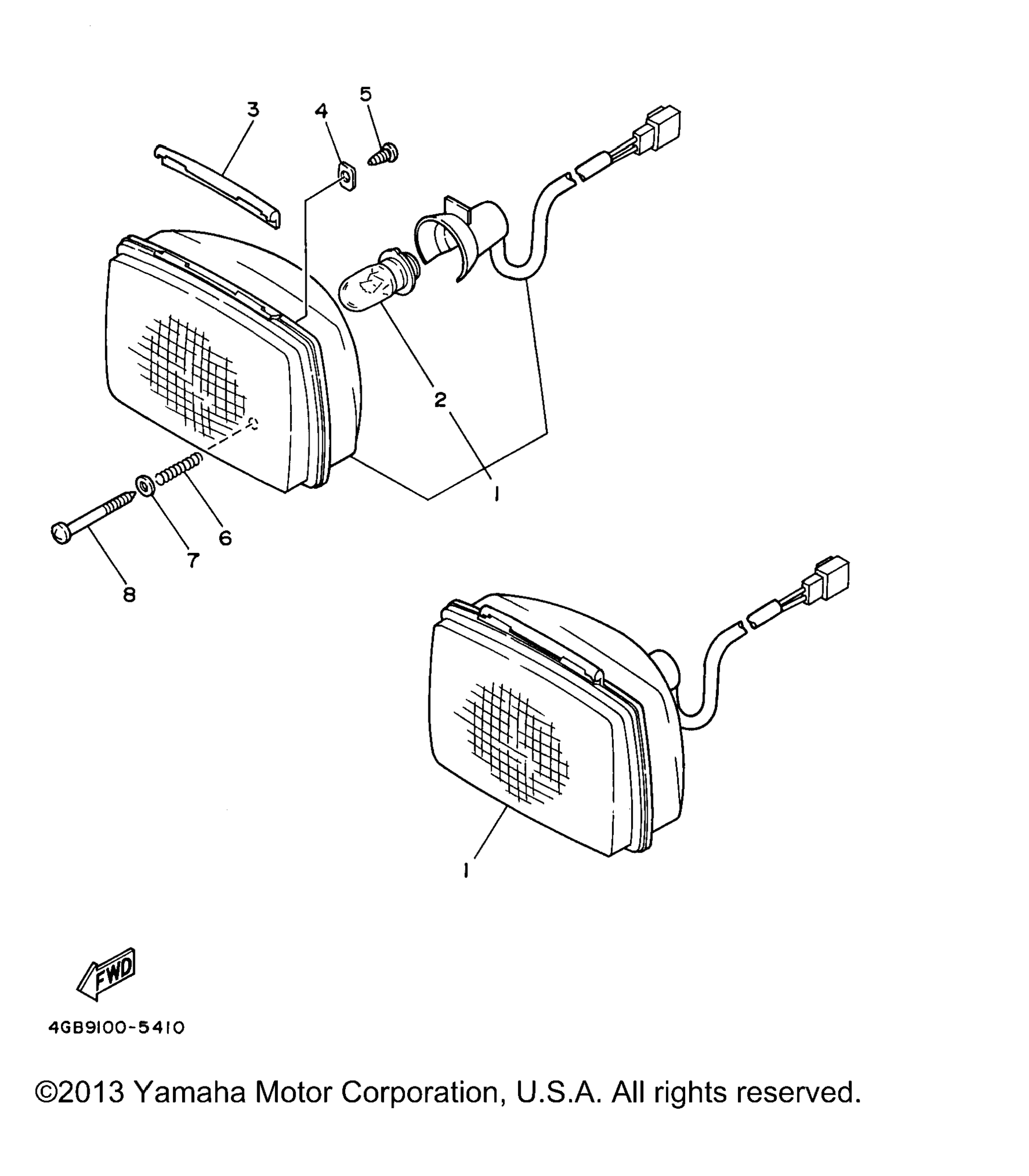 Схема узла Фары