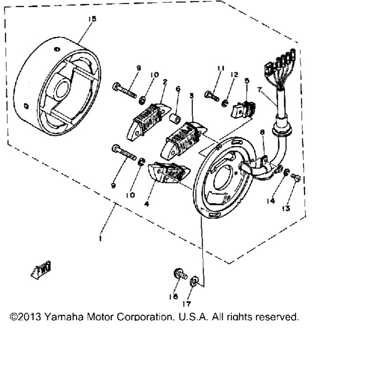 Схема узла C - D - I - Магнето Ec540C