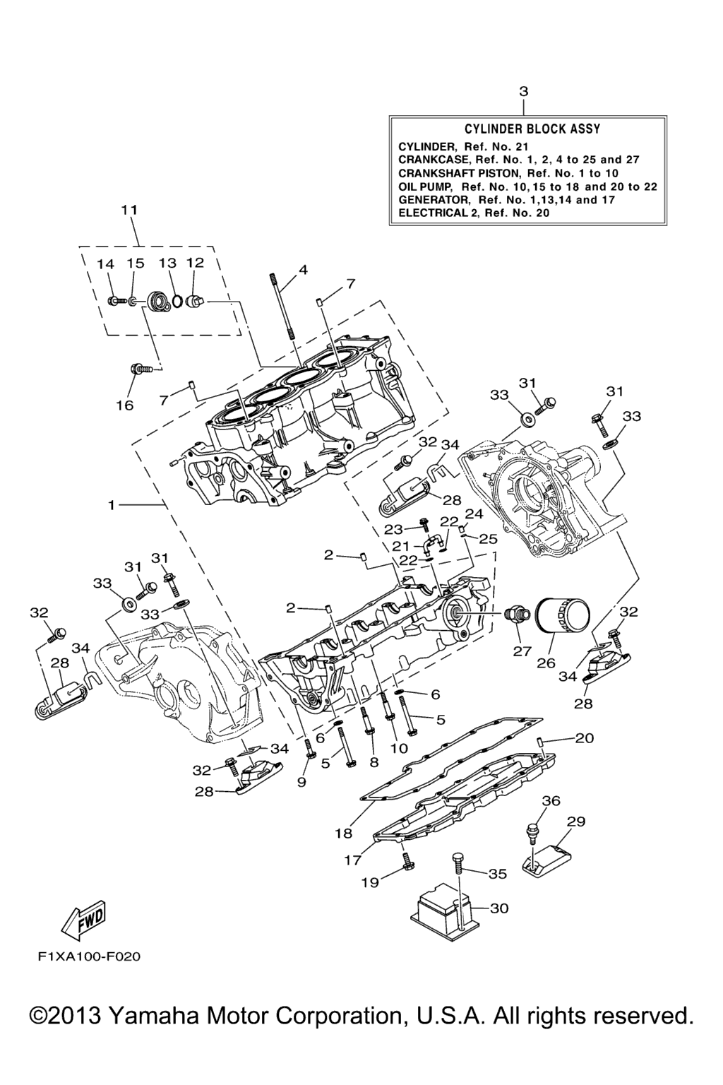 Схема узла Корпус Двигателя