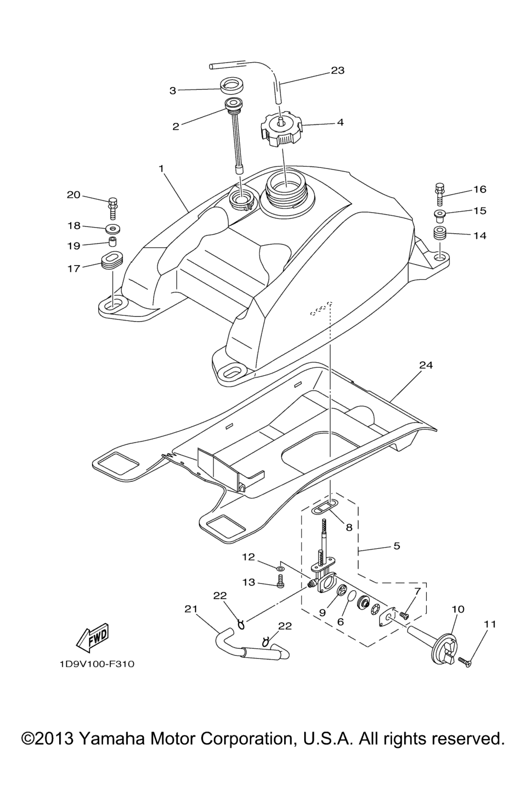 Схема узла Топливные Баки