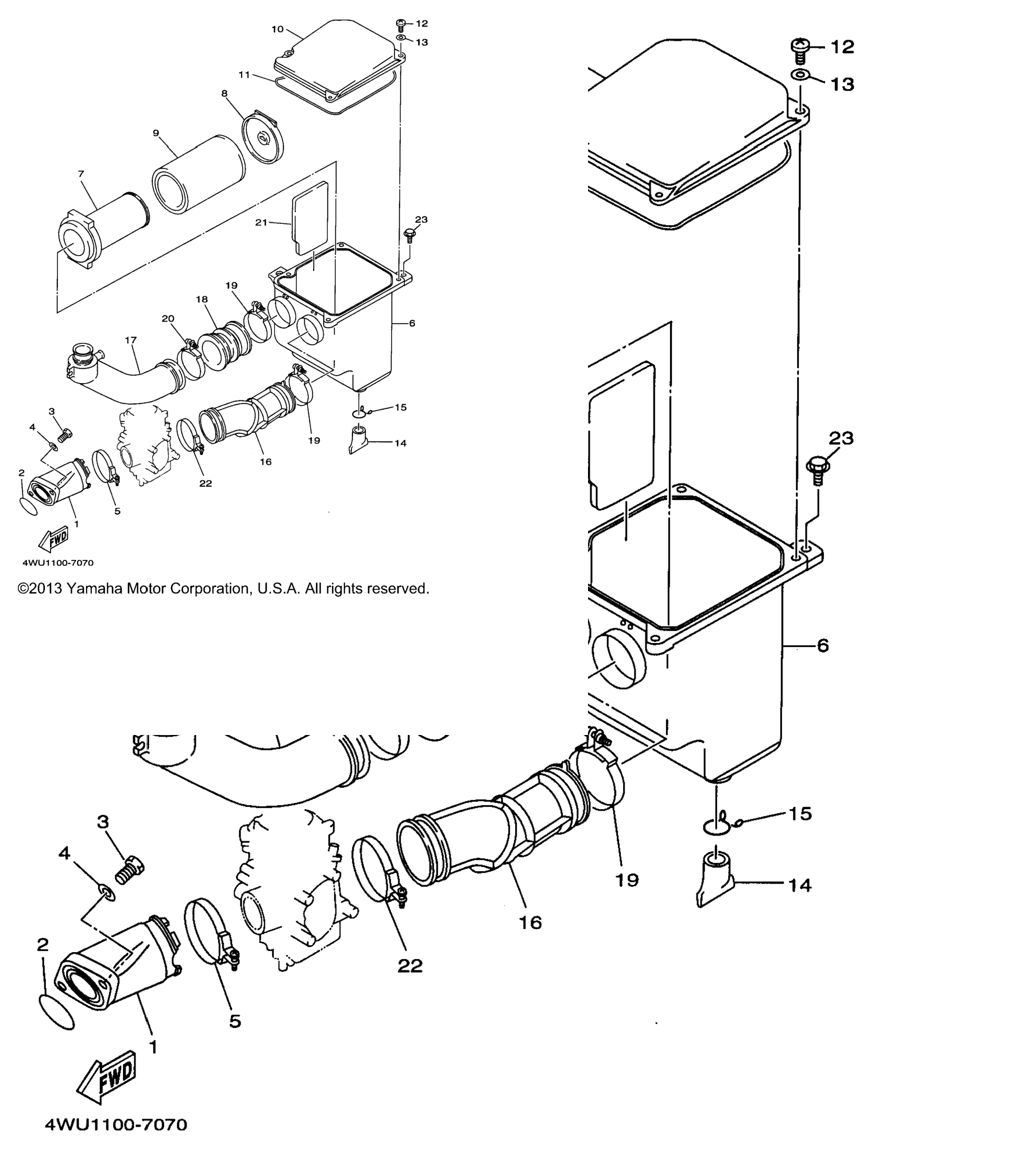 Схема узла Впуск