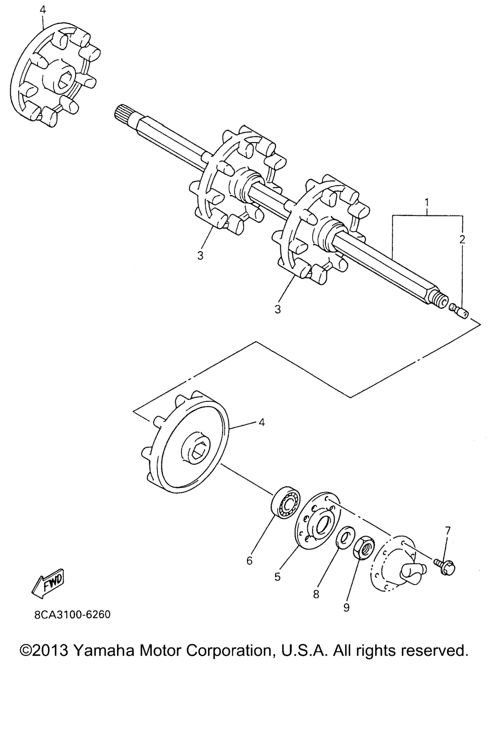 Схема узла Привод Гусеницы 1