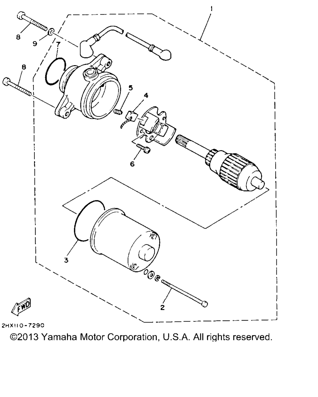 Схема узла Стартер