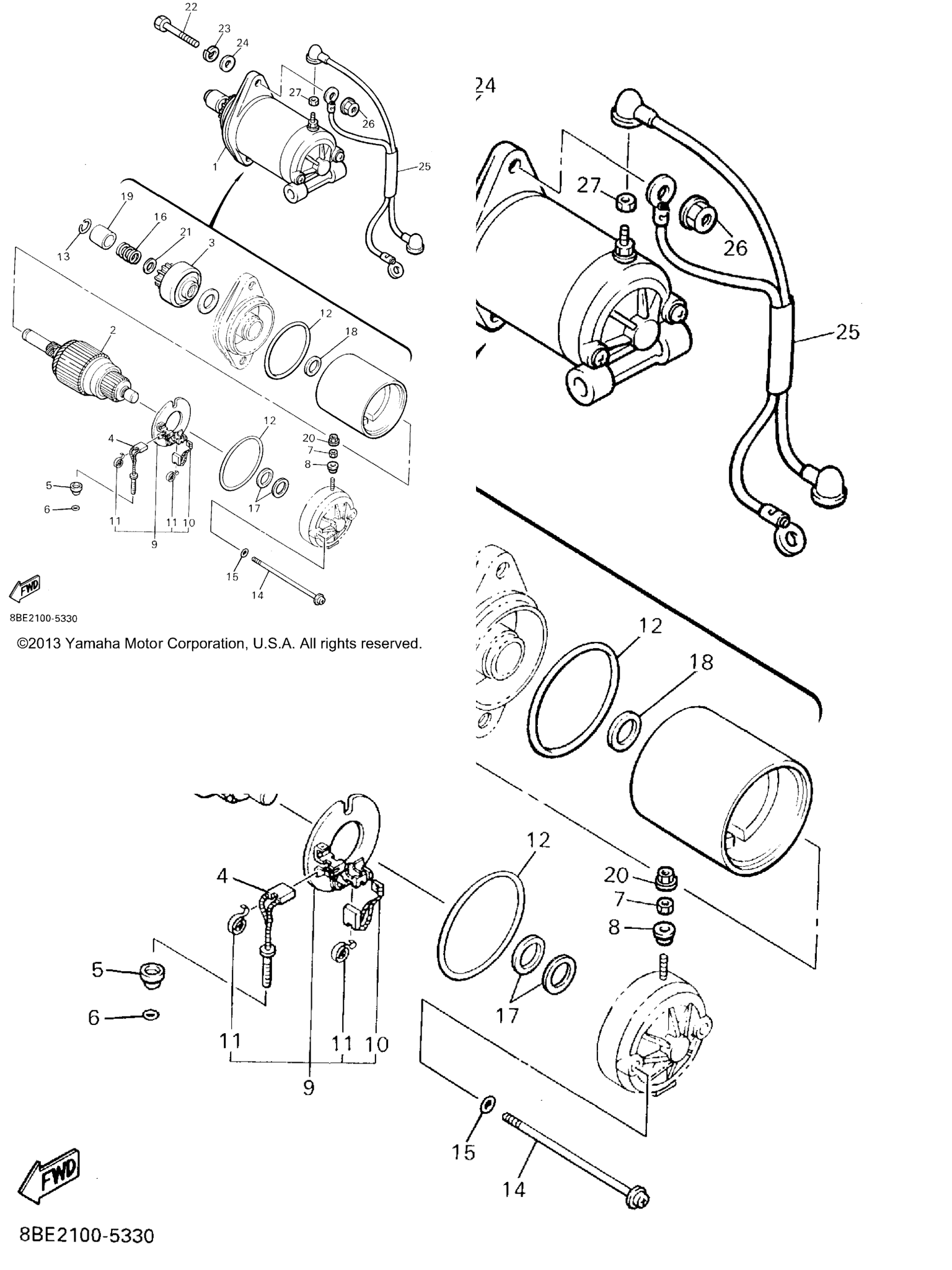 Схема узла Стартер