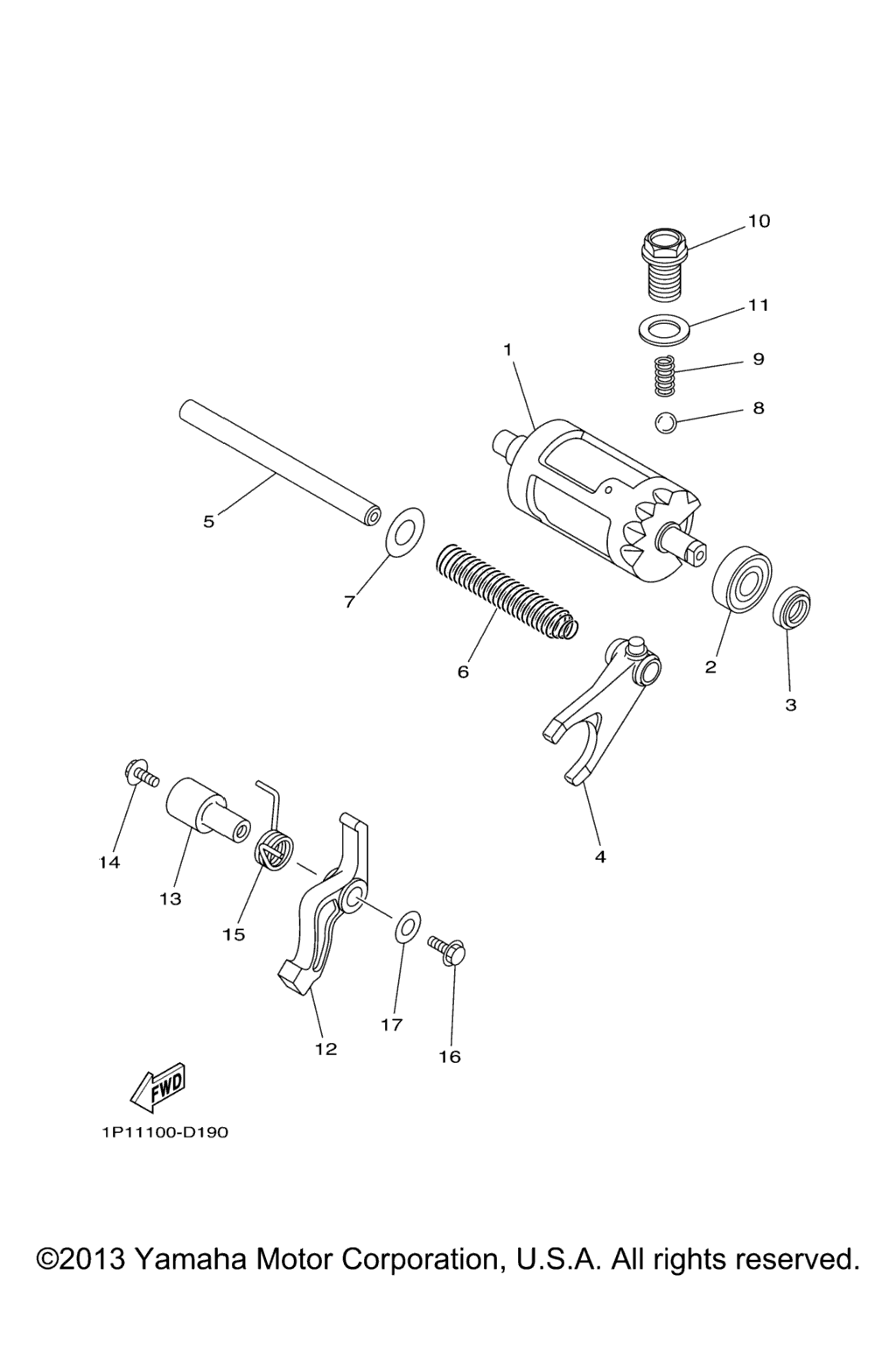 Схема узла Форк Переключателя Кулачка