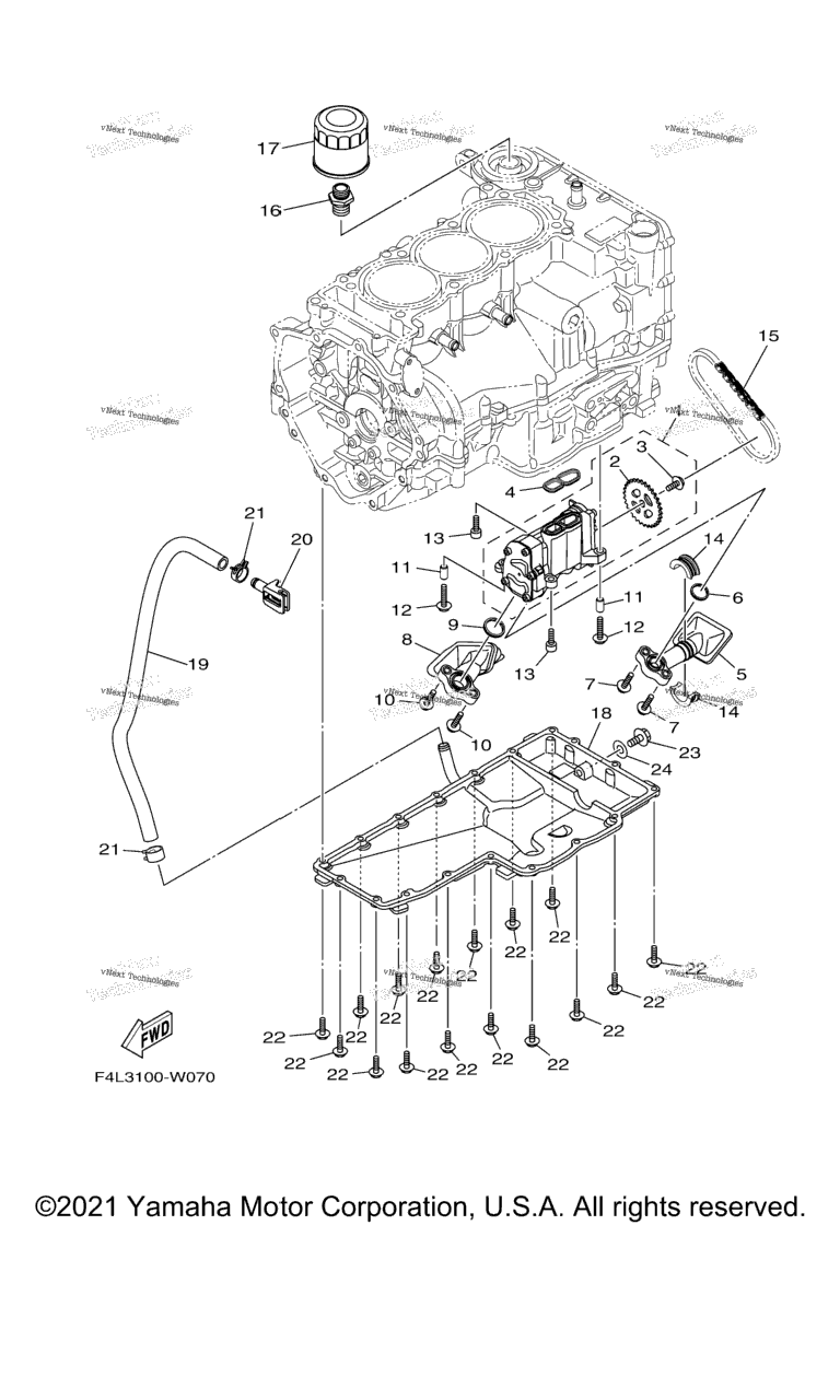 Схема узла Масляные Насосы