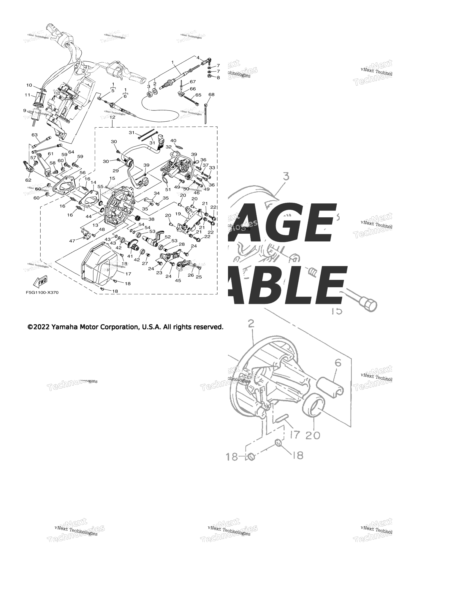 Схема узла Управляющий Трос