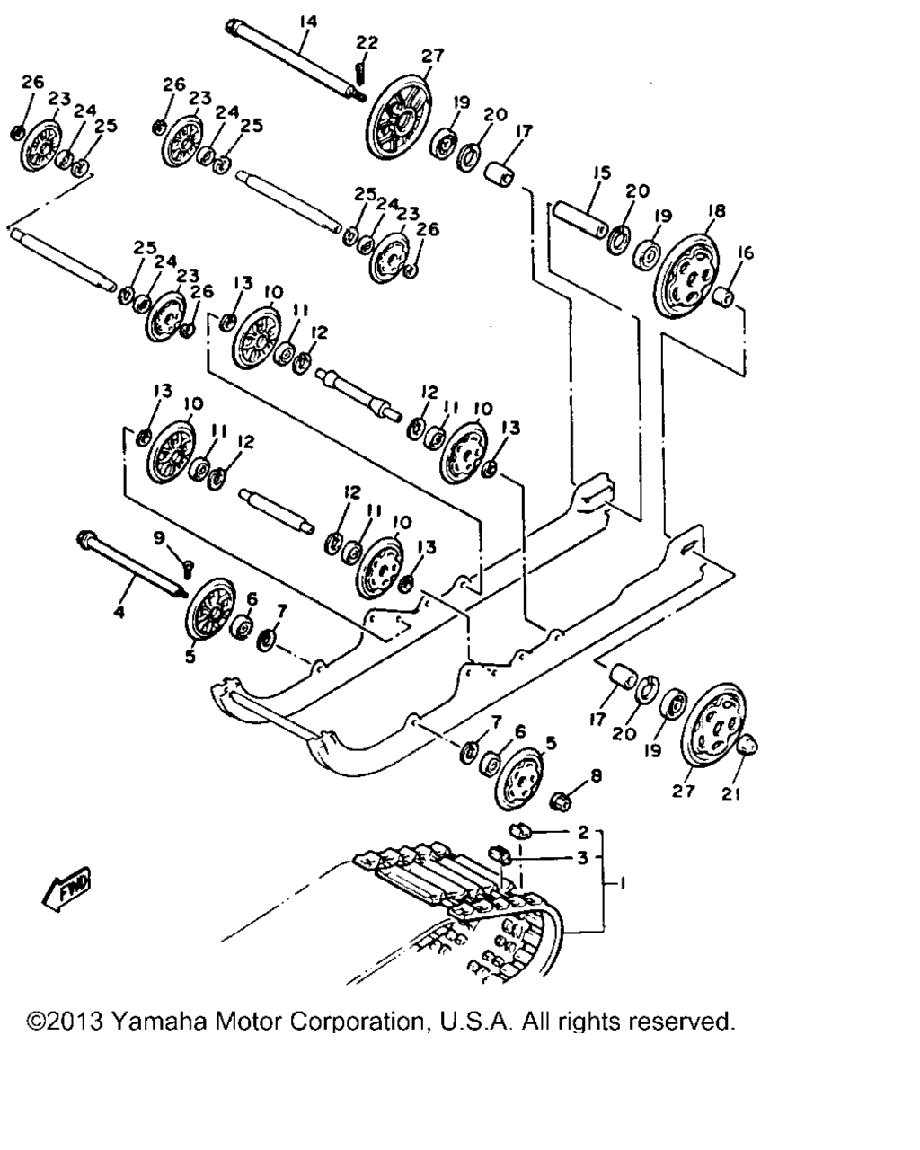 Схема узла Подвеска Гусениц 1