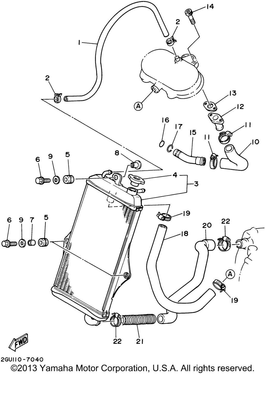 Схема узла Radiator. Hose