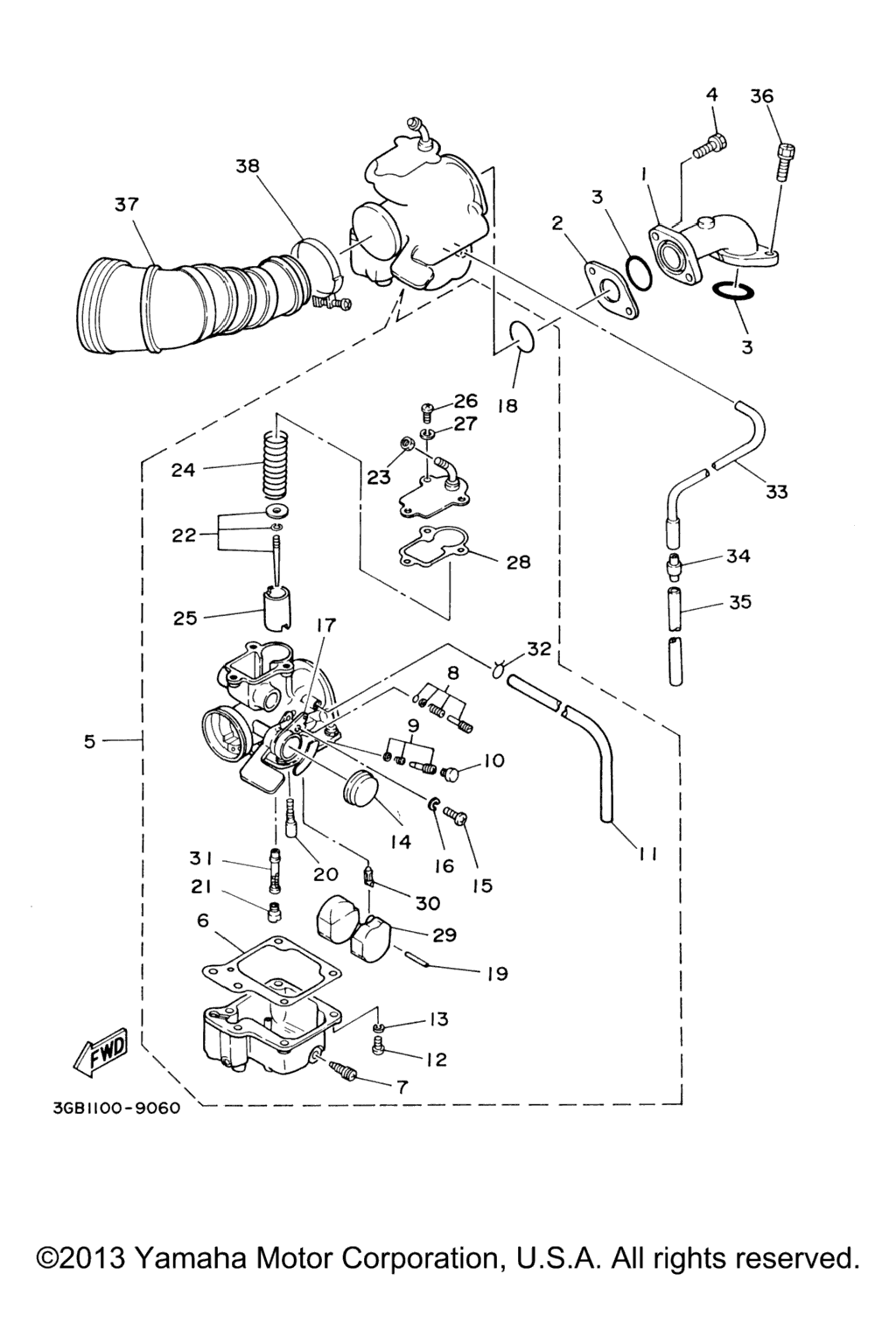 Схема узла Впуск