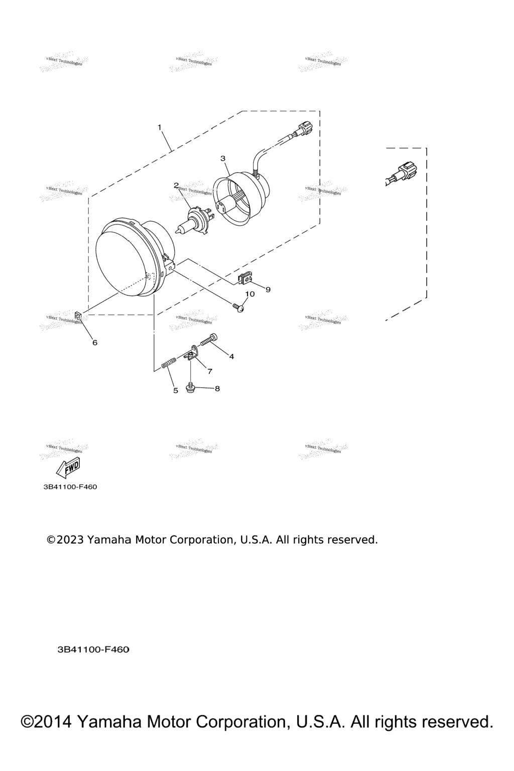 Схема узла Фары