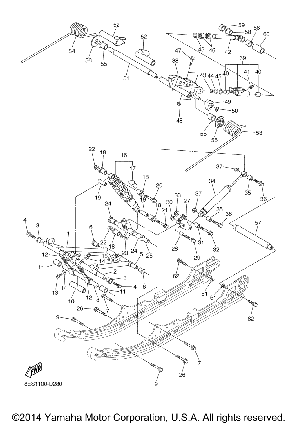 Схема узла Подвеска Гусеницы 2